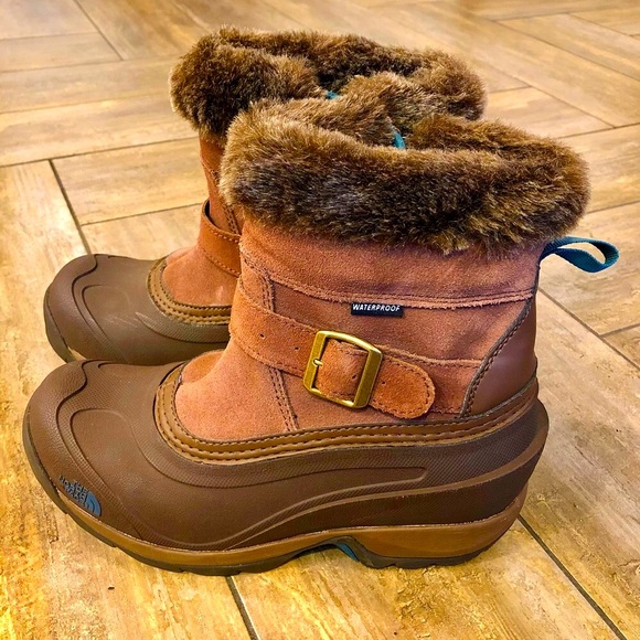🚫SOLD🚫 🆕 the north face chilkat pull on boot brown size 6 - Picture 3 of 7
